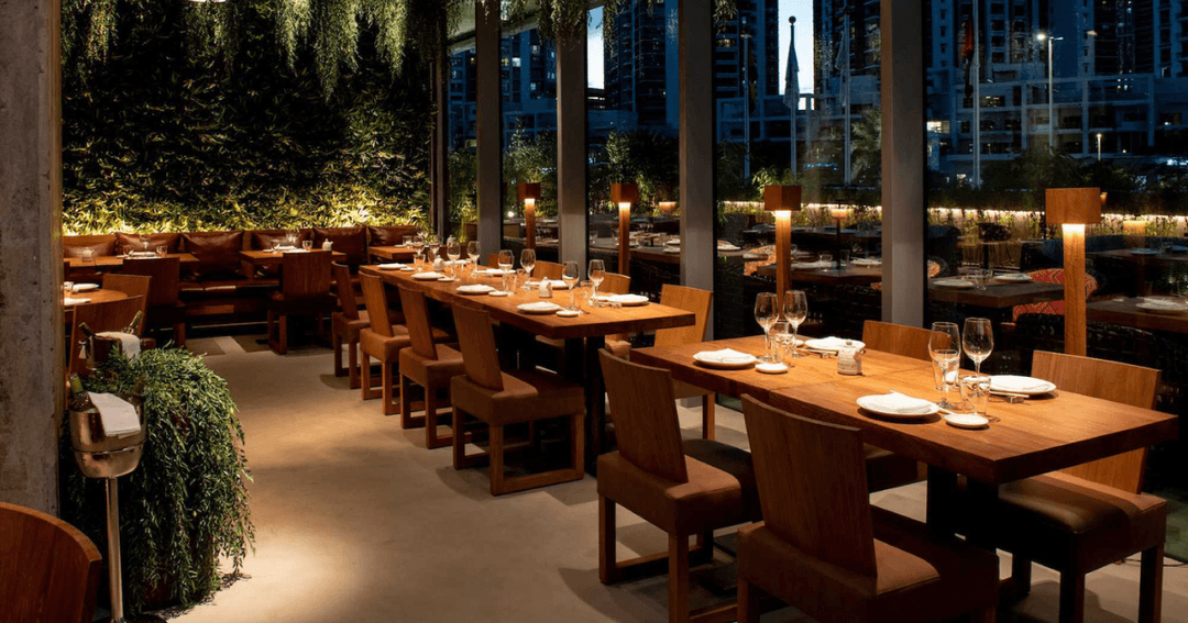 ROKA's inside dining area