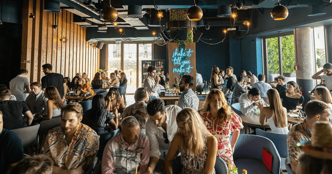 Guest enjoying the Weekend Brunch at La Mezcaleria