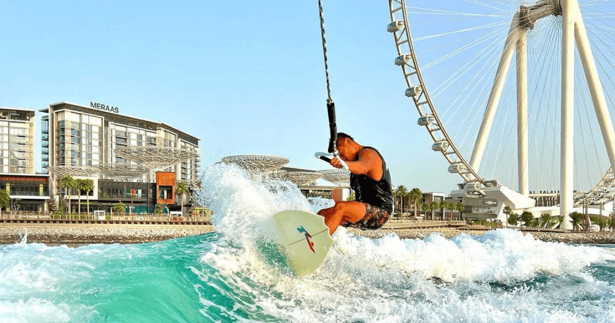 Lady Wakeboarding with Ultimate Wake Dubai