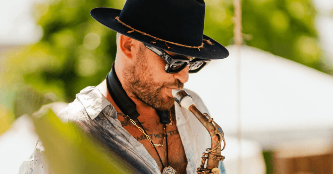 Jimmy Sax performing at Nikki Beach