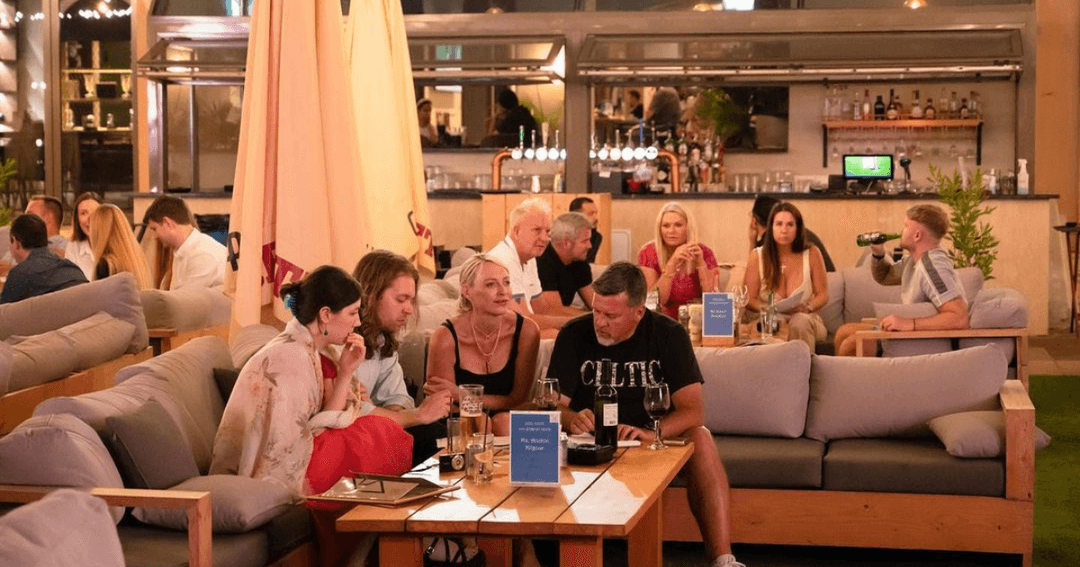 Guest enjoying a Thursday Quiz Night at The Crafty Fox.