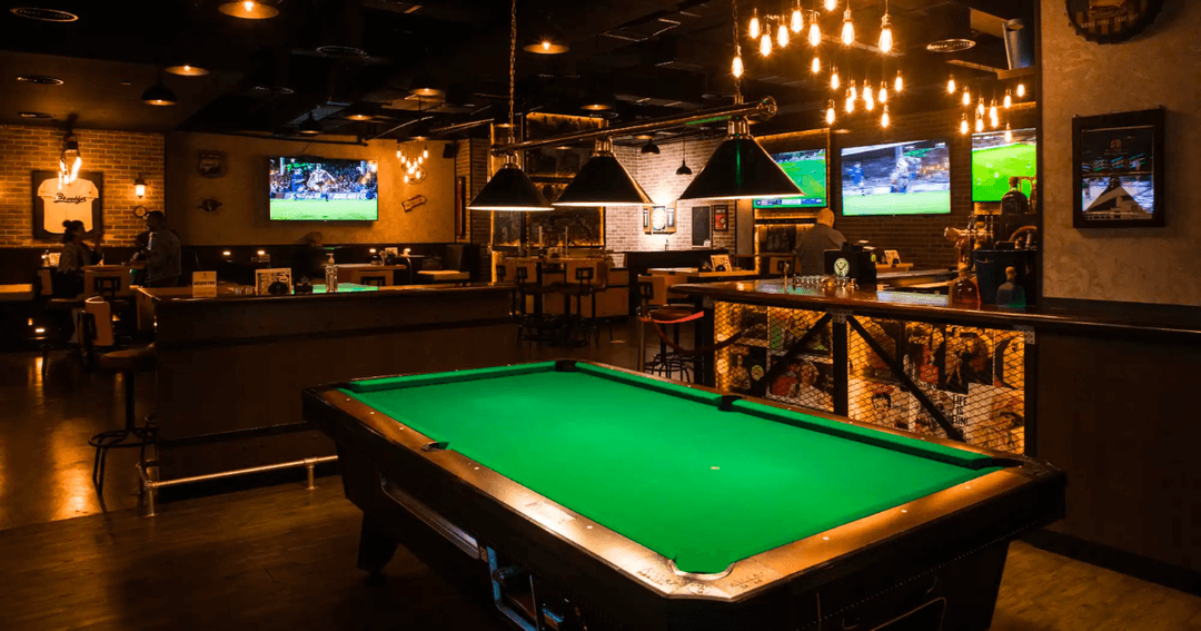 The pool table at Brooklyn Bar