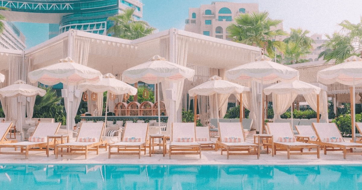 Poolside views at The 305 beach club