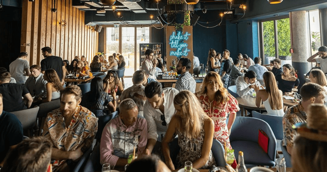 Guest enjoying a brunch at La Mezcaleria