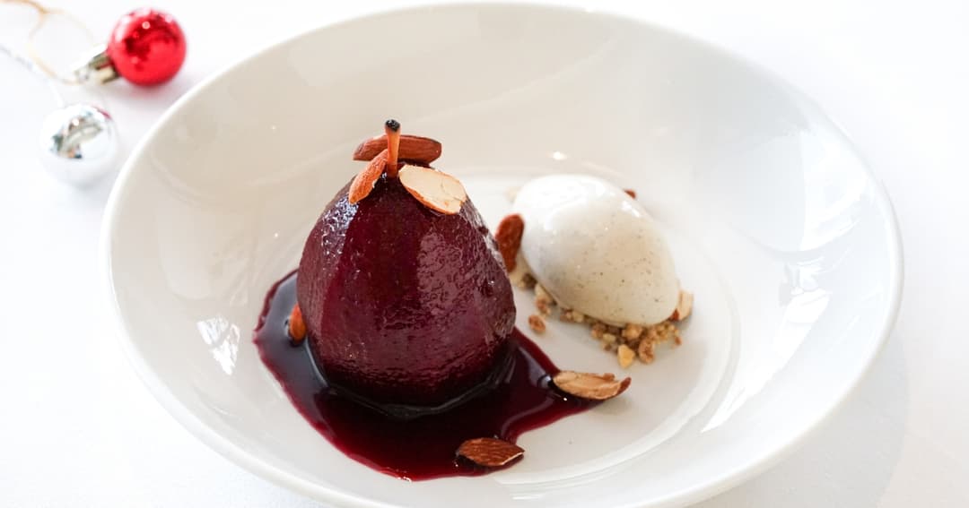 Mulled Poached Pear