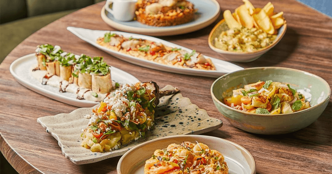 Lebanese dishes served at Cafe Beirut