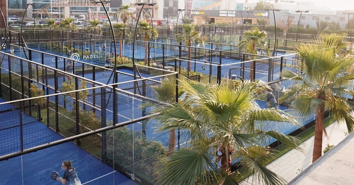 View of padel courts 