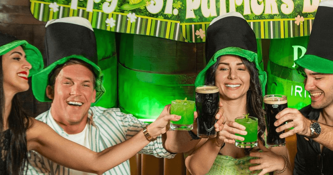 Guests dressed up for St. Patrick's Day