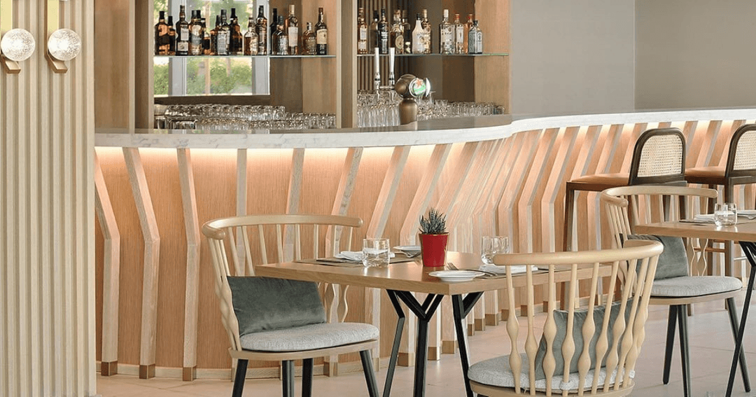 Dining area and bar at Maisan