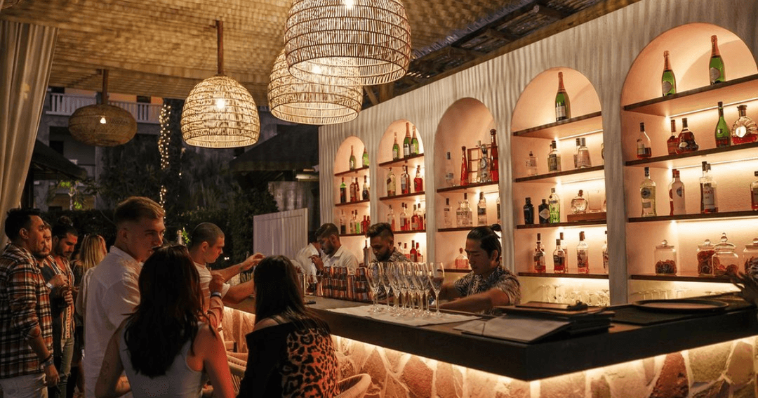 Bar area at Laguna Beach Taverna