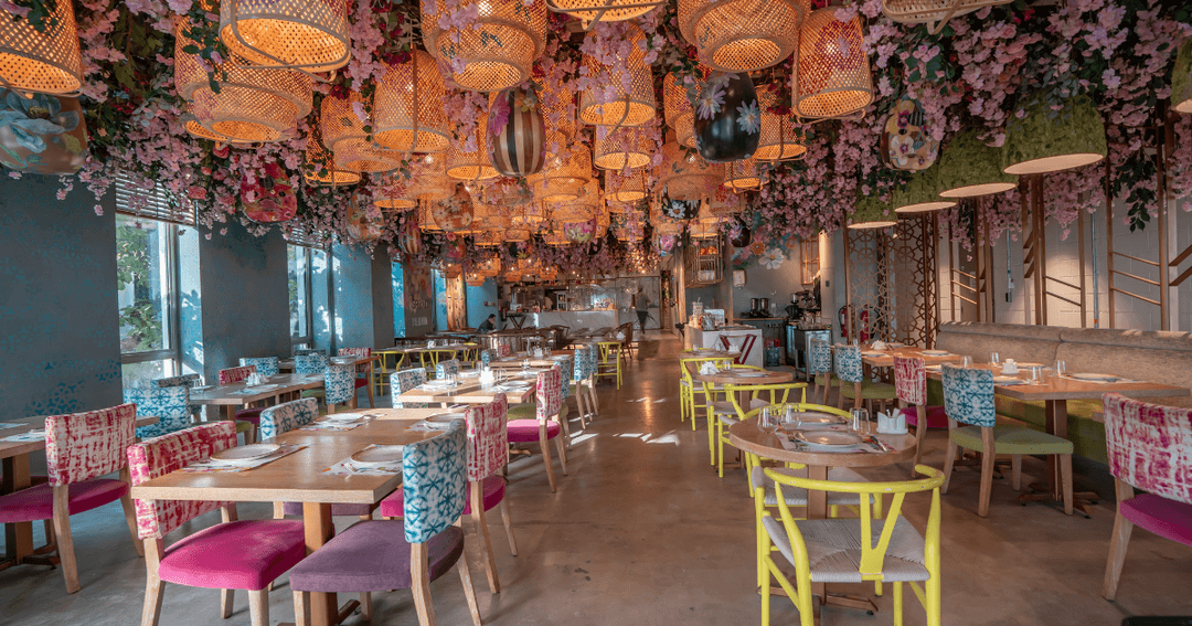 Inside dining area at Grand Beirut