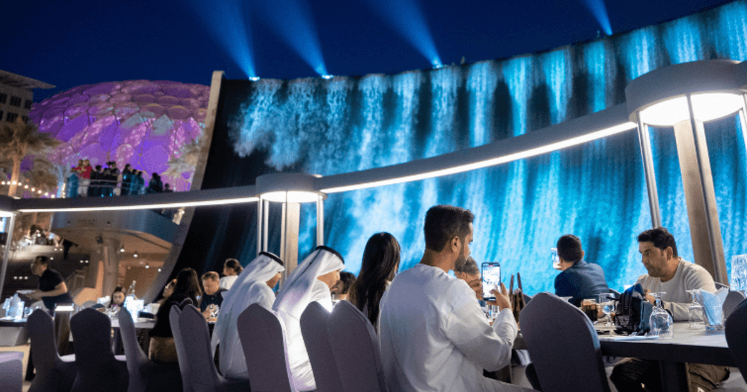 Guests enjoying Iftar at Expo City's Surreal