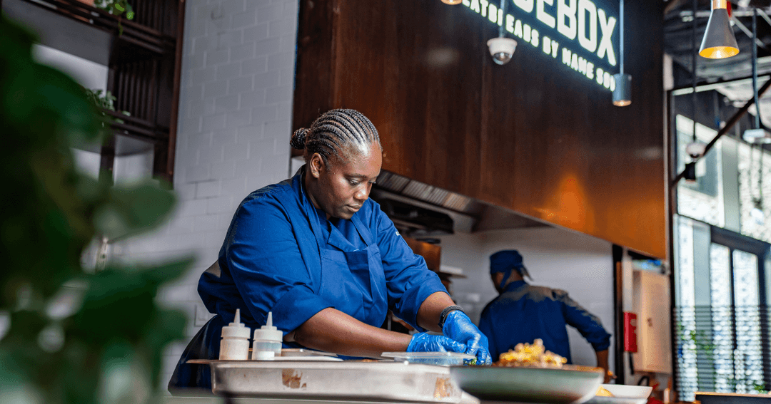 Chef preparing an order