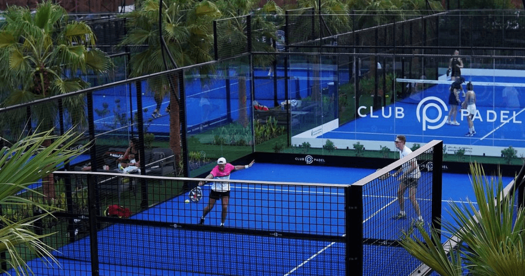 men playing padel dubai