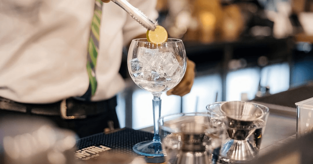 bartender making a drink