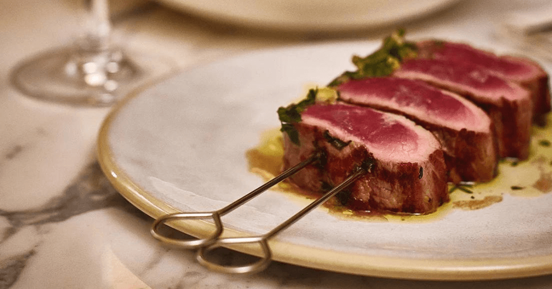 fresh food served on plate at a restaurant harrods london