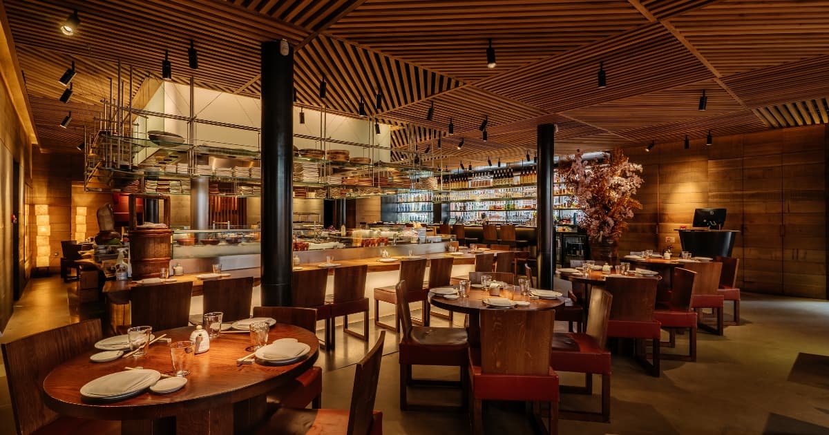 Restaurant Interior at ROKA Mayfair