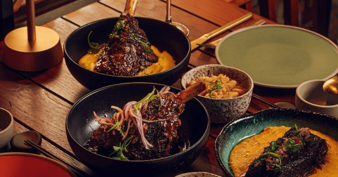 peruvian food served at above eleven