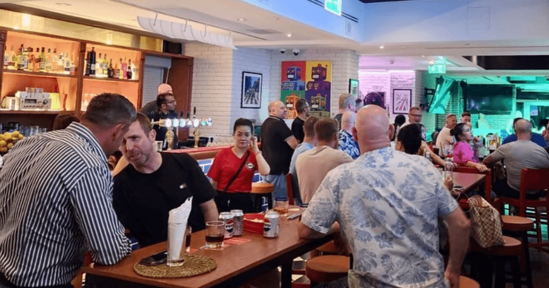 guests enjoying Brighton Rock Pub at the bar