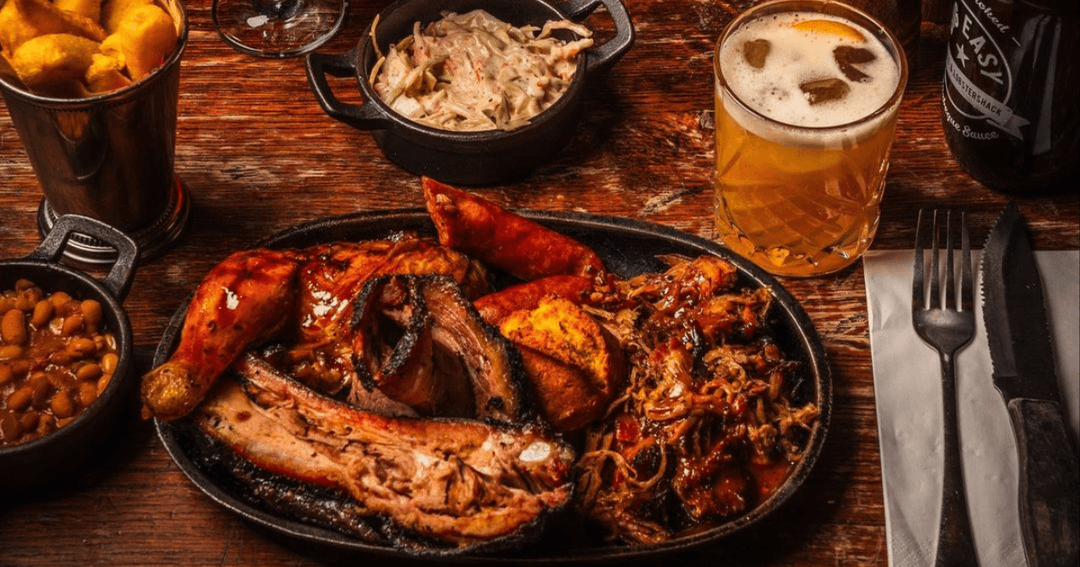 bbq platter at big easy covent garden